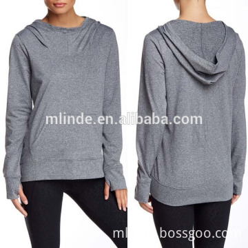 OEM High Quality Women Fashion Raglan Long Sleeve Solid Color Pounce Long Sleeve Hoodie Sweatshirts Wholesale Custom